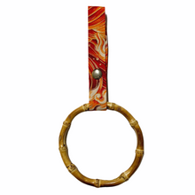 Load image into Gallery viewer, Bamboo Tsurikawa Red Wave