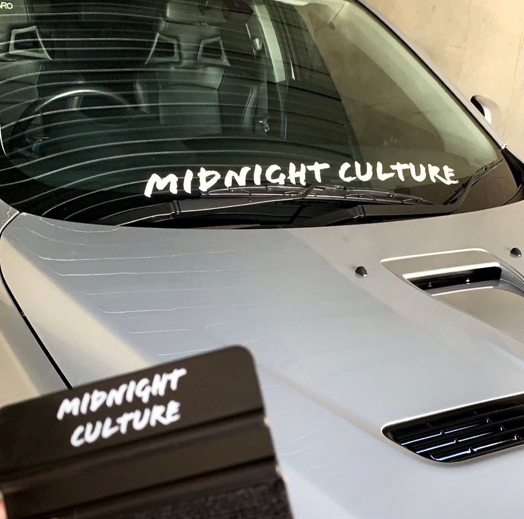 Midnight Culture Banner - White